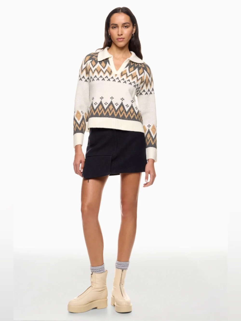 *Flawed RTR CeCe Boxy Fair Isle Sweater (0445)